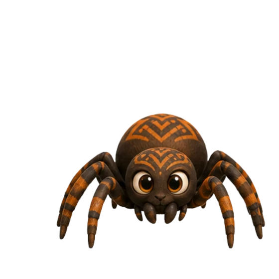 Anansi the spider, the trickster of Ashanti folktales from Ghana