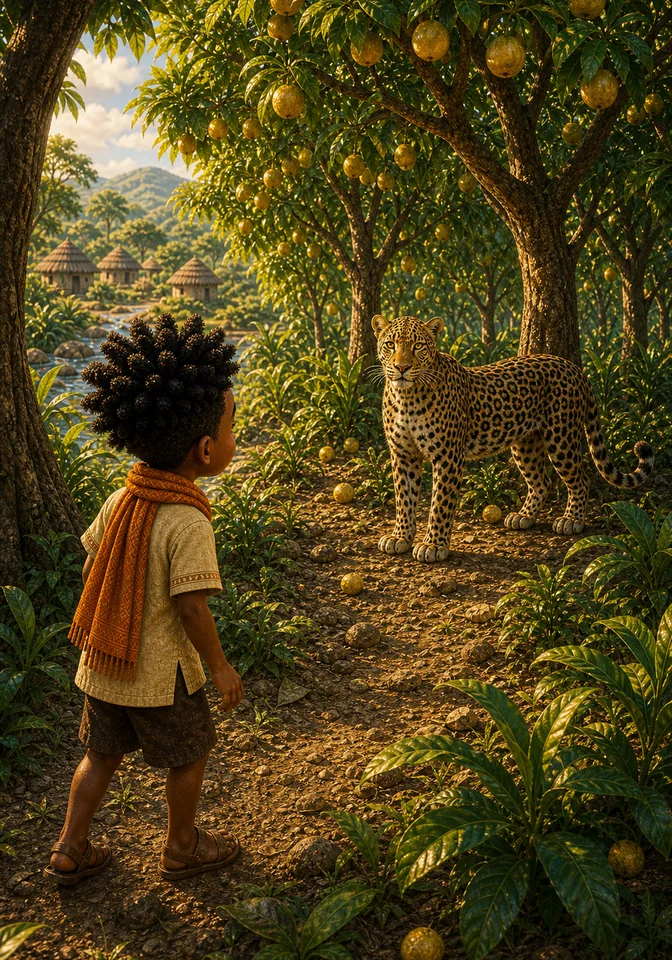 Anansi and Nia the Leopard