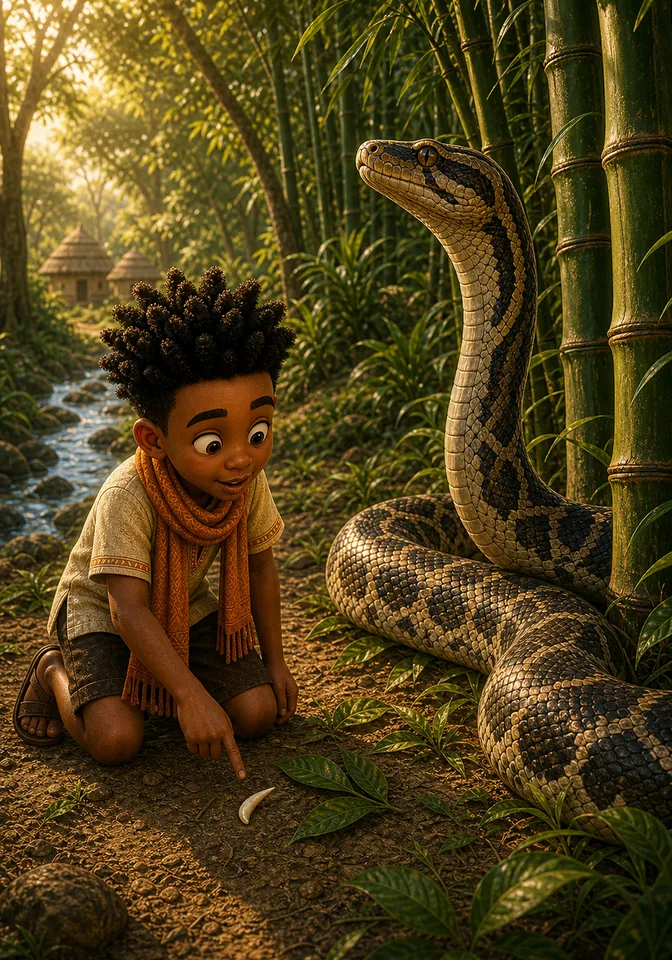 Illustration for Kweku Anansi and Nyame's Stories, page 10