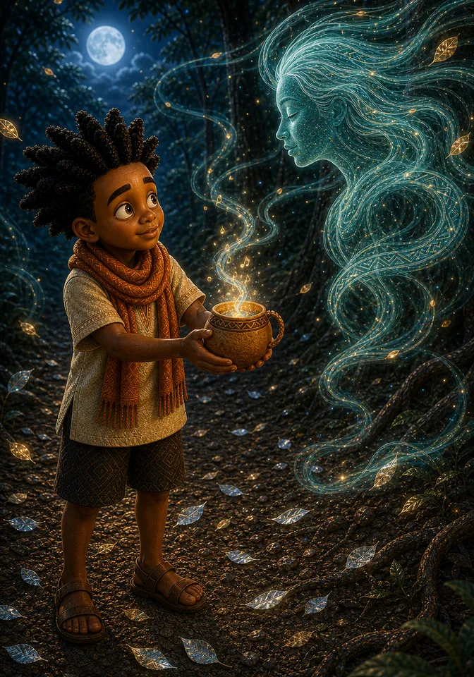 Kweku brings the glowing melody back to Binta.