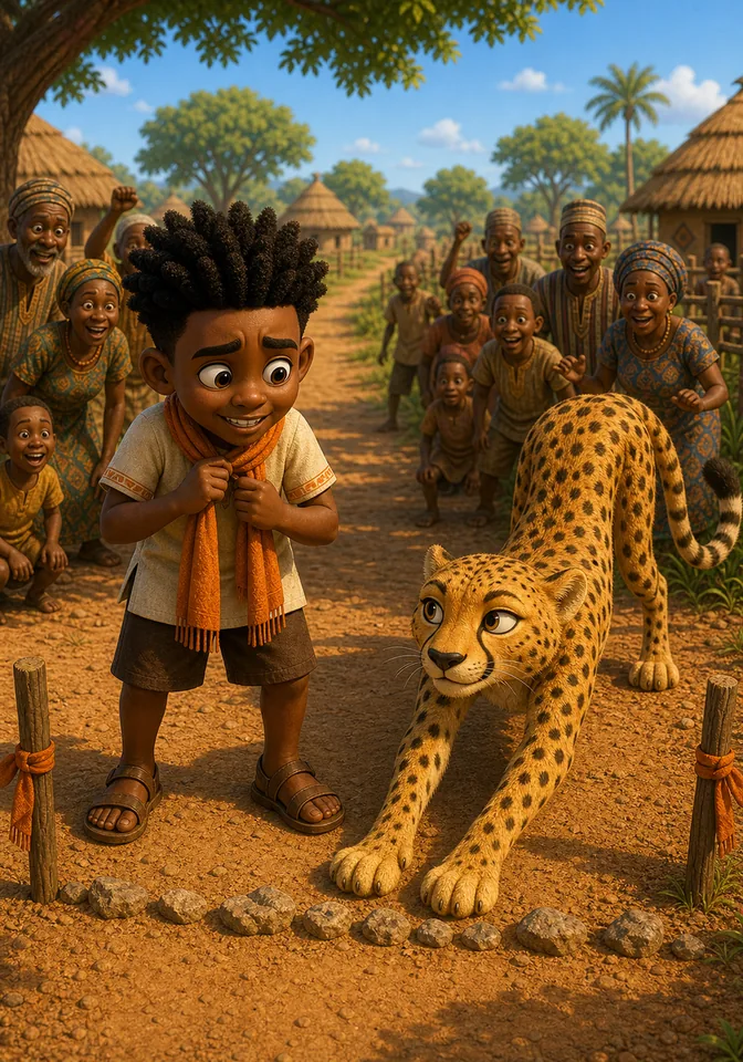 Illustration for Kweku Anansi and the Echoing Truth, page 6