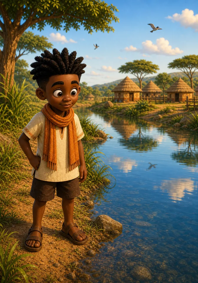Anansi and the River’s Reflection