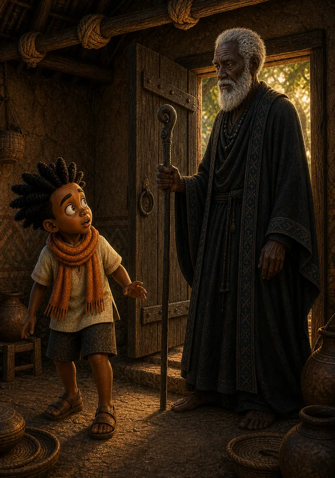 Brother Death rises calmly as the door stays shut.