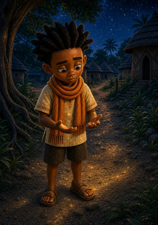Kweku looks at his hands and doubts his own light.
